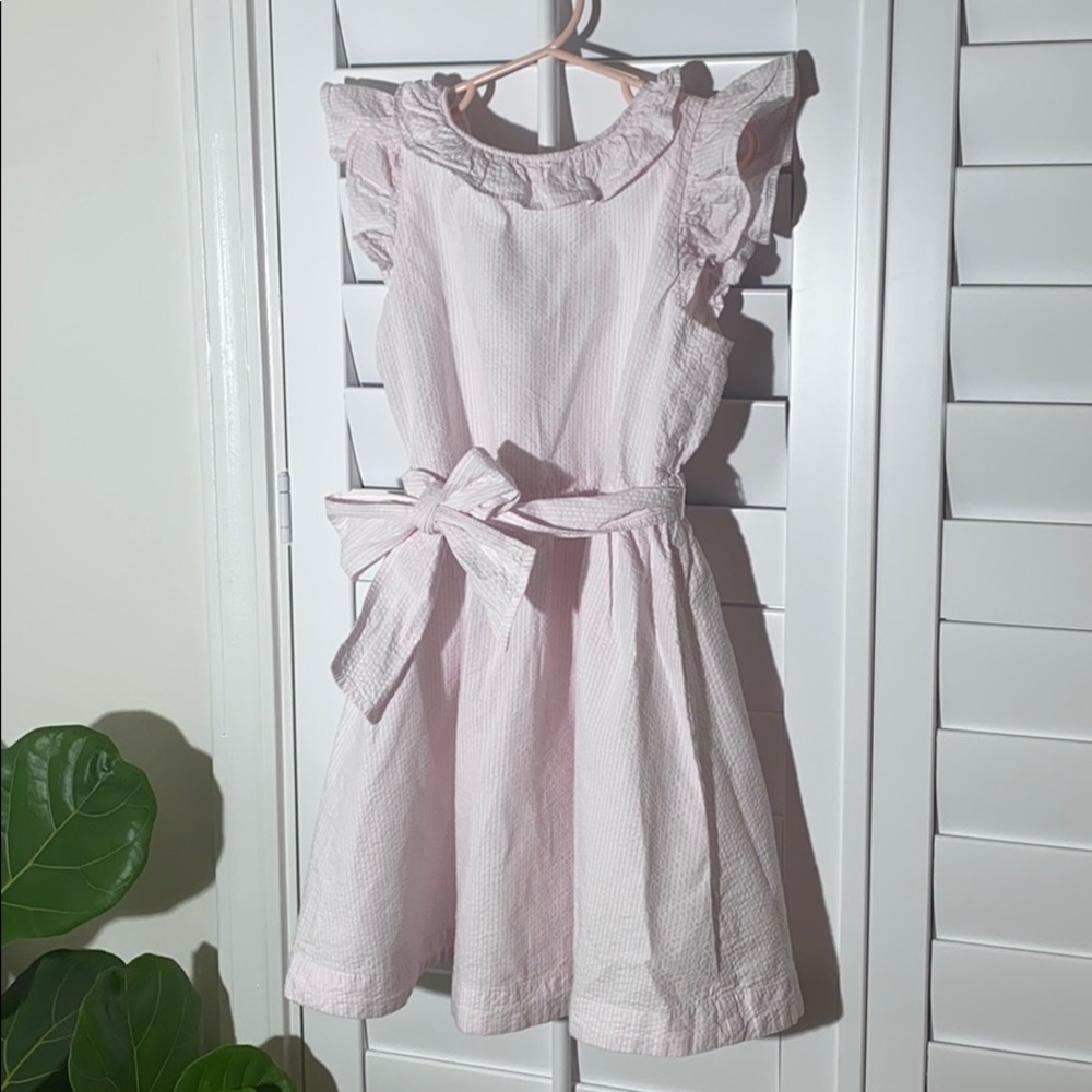 CrewCuts Pink Seersucker Dress